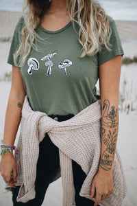 Green Mushroom shirt